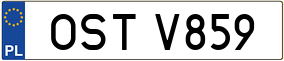 Trailer License Plate